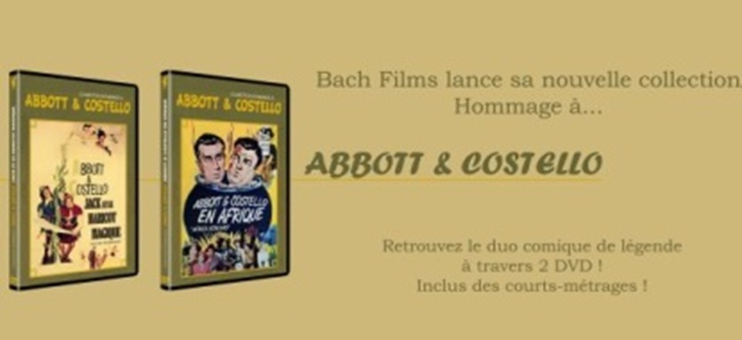 Abbott & Costello débarquent enfin en France en DVD chez BACHFILMS