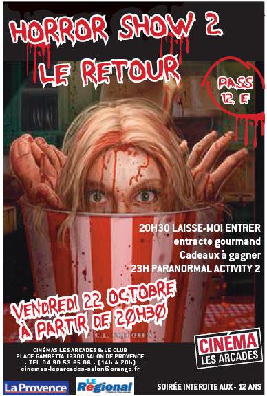 Horror show 2, le retour au cinéma Les Arcades de Salon de Provence (13)