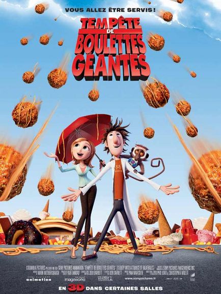 Tempête de boulettes géantes en avant-première au cinéma Pathé Plan de Campagne (Marseille)