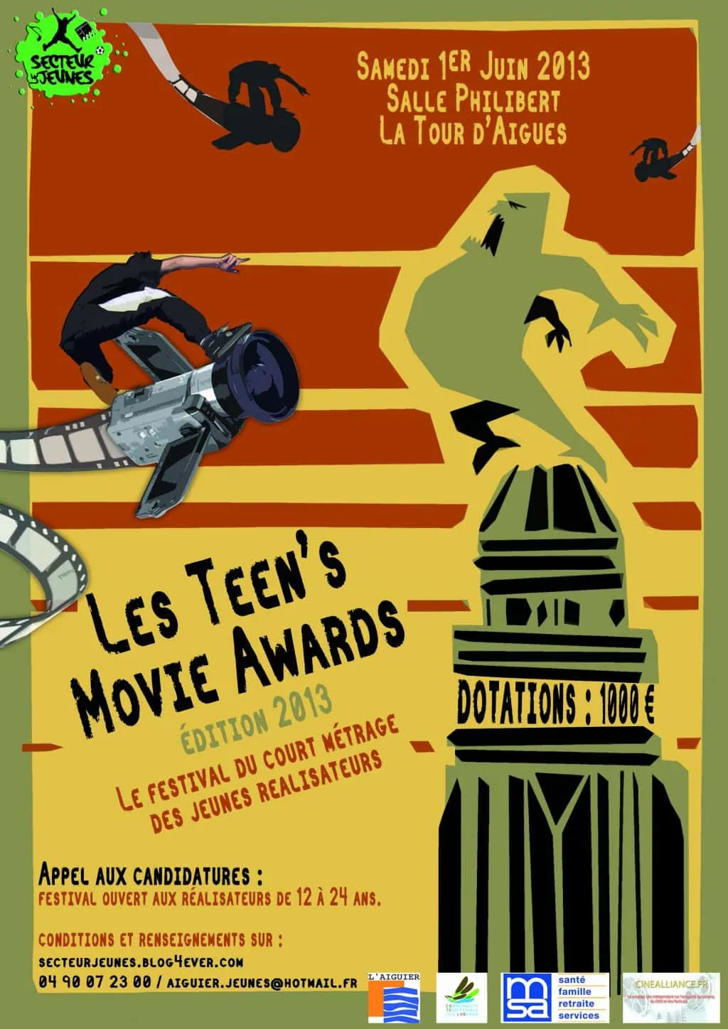 Teen's Movie Award 2013 : appel à candidatures !