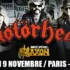 Motörhead et Saxon en concert le 9 novembre 2013 au Zénith de Paris