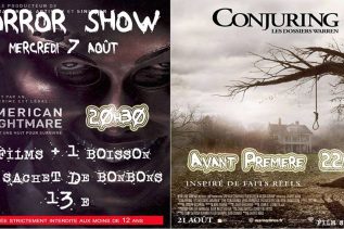 Soirée Horror Show de Salon de Provence : The conjuring en avant-première !