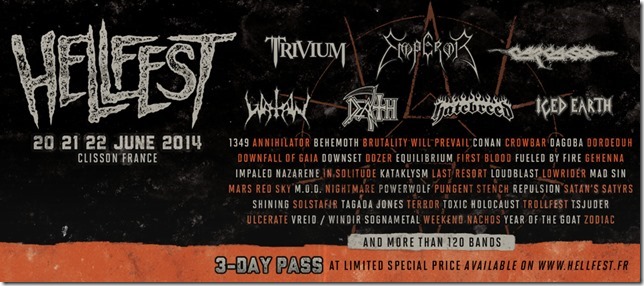 Hellfest 2014 : premiers groupes et dates annoncés !