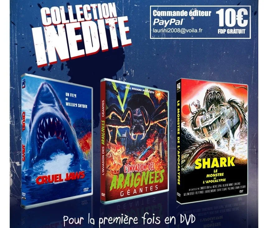 Requins et araignées : 3 premiers titres inédits chez Alexx Productions !