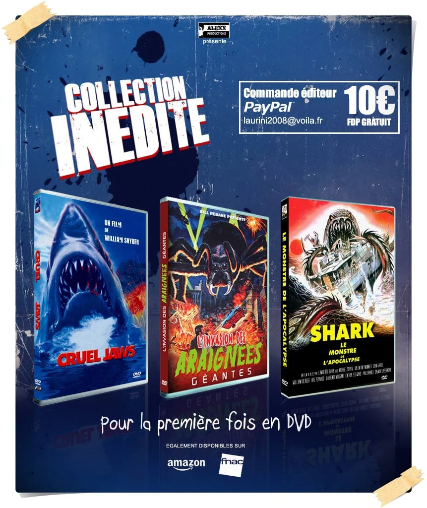 Requins et araignées : 3 premiers titres inédits chez Alexx Productions !
