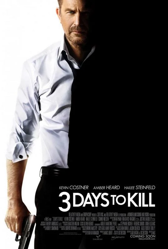 Trailer et poster de Three Days to Kill avec Kevin Costner