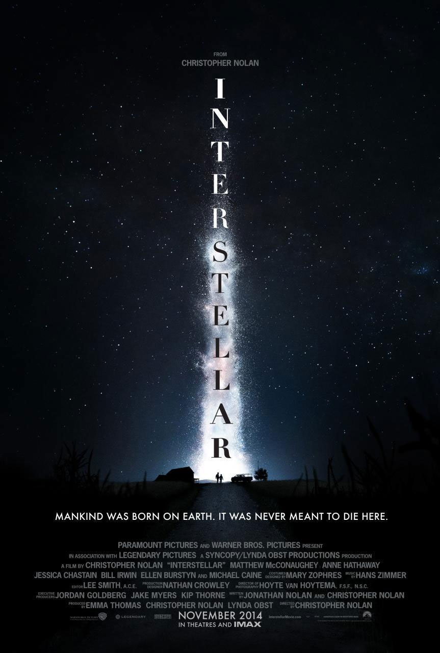 Affiche du film Interstellar de Christopher Nolan