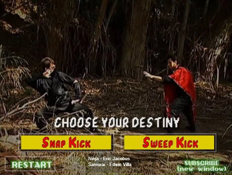 Un court métrage de combat interactif