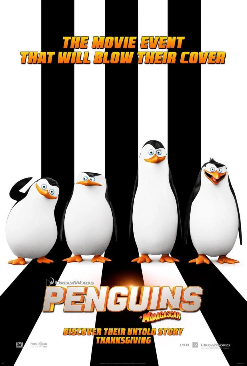Le poster et le clip de du film Les Pingouins de Madagascar 2 Le poster et le clip de du film Les Pingouins de Madagascar