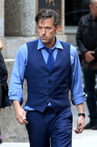 *EXCLUSIVE* First look of Ben Affleck as Bruce Wayne on the set of "Batman v Superman: Dawn of Justice" **NO WEB UNTIL 9AM PST 08/12/2014** *MUST CALL FOR PRICING*