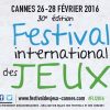 Festival International des Jeux de Cannes, compte-rendu de l'édition qui s'est déroulée du 26 au 28 Février 2016
