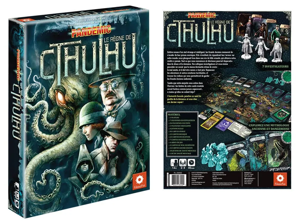 Notre avis sur Pandemic : Le règne de Cthulhu qui est sorti chez Filosofia