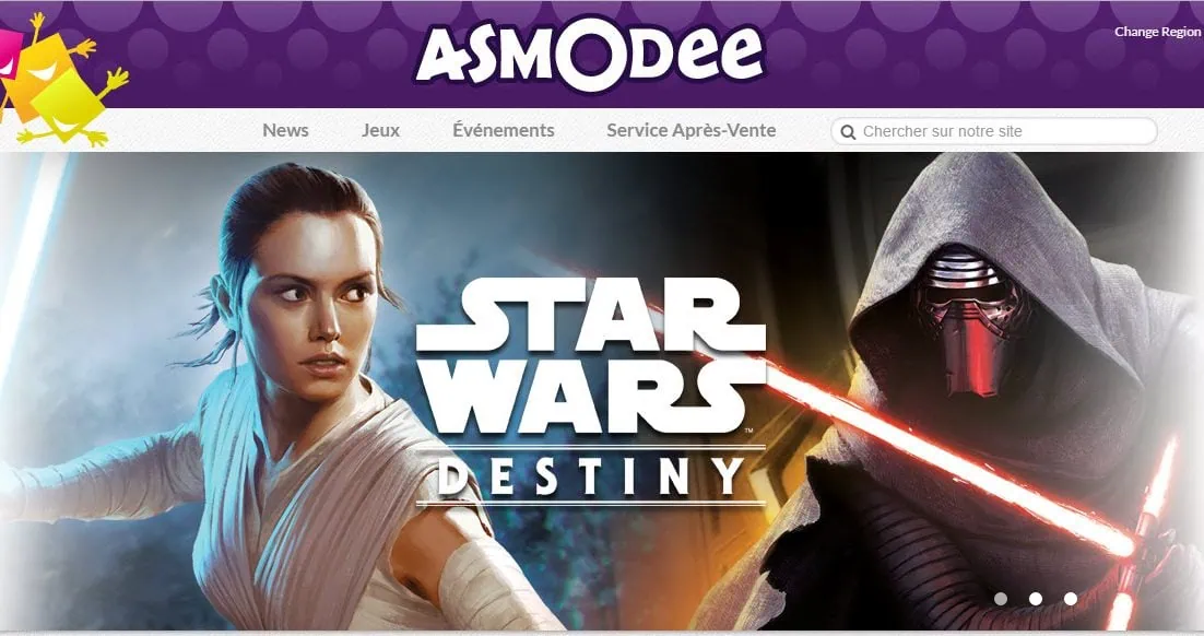 Le site internet d'ASMODEE fait peau neuve! 1 Le site internet d'ASMODEE fait peau neuve!