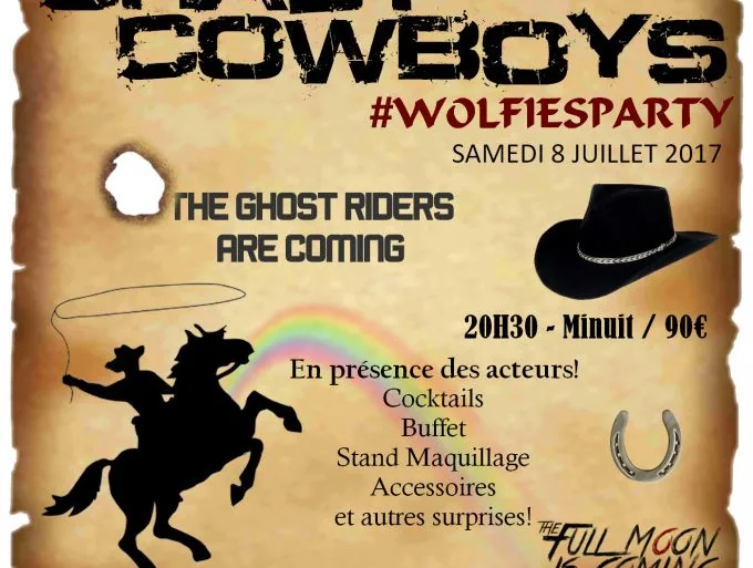Le thème de la soirée de la convention The Full Moon Is Coming : WOLFIES PARTY, CRAZY COWBOYS 6 Le thème de la soirée de la convention The Full Moon Is Coming : WOLFIES PARTY, CRAZY COWBOYS