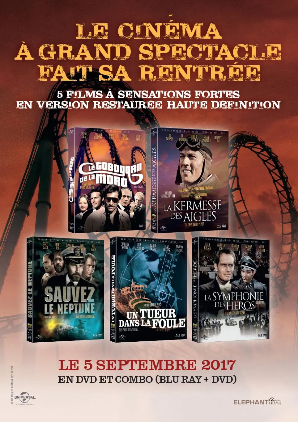 Faites le plein de sensations fortes avec Elephant Films le 5 Septembre 2017
