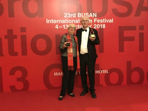 Rencontre avec Martine et Jean Marc Therouanne lors du Festival de Busan (Corée)