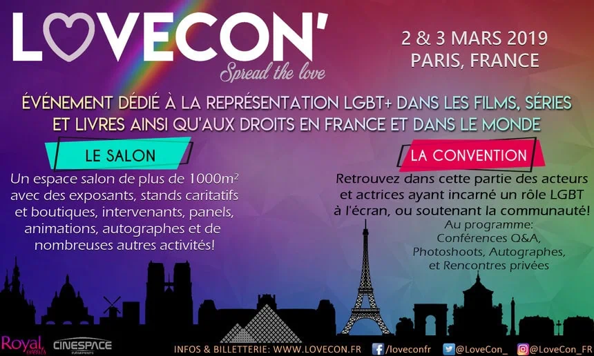 La première convention LGBT aura lieue à Paris les 2 et 3 Mars 2019 1 La première convention LGBT aura lieue à Paris les 2 et 3 Mars 2019