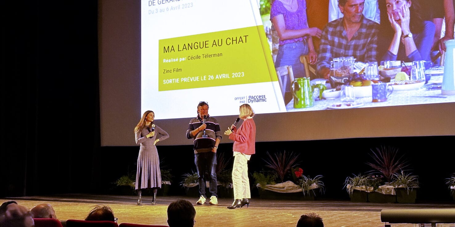 Interview de Cécile Telerman et de Mélanie Bernier pour le film Ma langue au chat