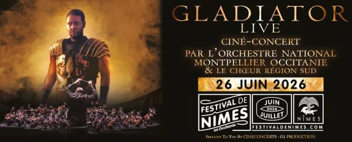 Gladiator Live aux Arènes de Nîmes : un événement ciné-concert en 2026