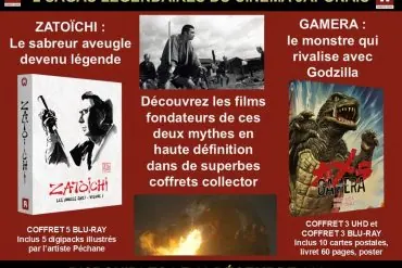 Zatoïchi et Gamera : deux sagas japonaises mythiques en coffrets