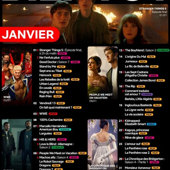 Netflix : toutes les nouveautés films et séries de janvier 2026 13 Netflix : toutes les nouveautés films et séries de janvier 2026