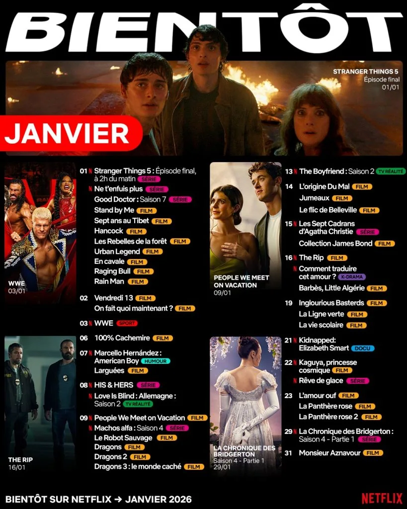 Netflix : toutes les nouveautés films et séries de janvier 2026 3 Netflix : toutes les nouveautés films et séries de janvier 2026