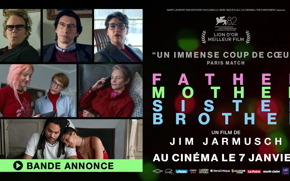 Bande annonce de Father Mother Sister Brother : le nouveau Jarmusch