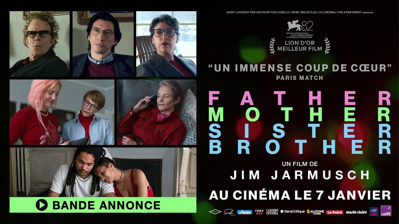 Bande annonce de Father Mother Sister Brother : le nouveau Jarmusch