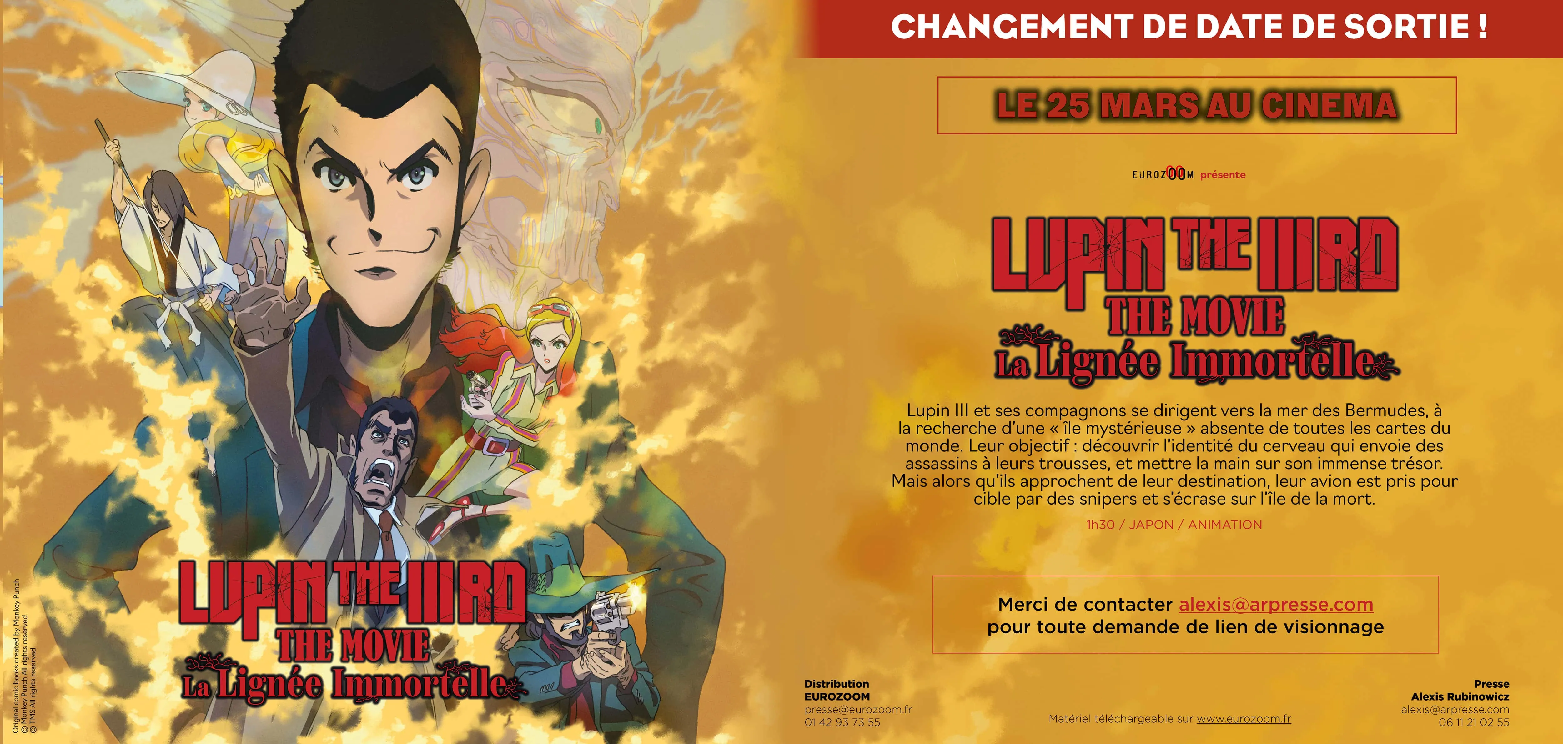 Lupin the IIIrd: La lignée immortelle change de date de sortie 3 Lupin the IIIrd: La lignée immortelle change de date de sortie