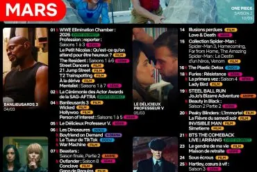 Sorties Netflix mars 2026 : tous les nouveaux films, séries et documentaires 7 Sorties Netflix mars 2026 : tous les nouveaux films, séries et documentaires