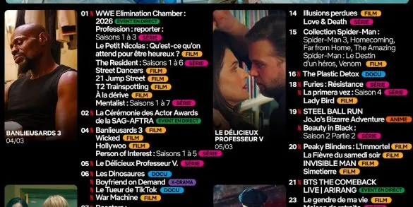 Sorties Netflix mars 2026 : tous les nouveaux films, séries et documentaires 14 Sorties Netflix mars 2026 : tous les nouveaux films, séries et documentaires
