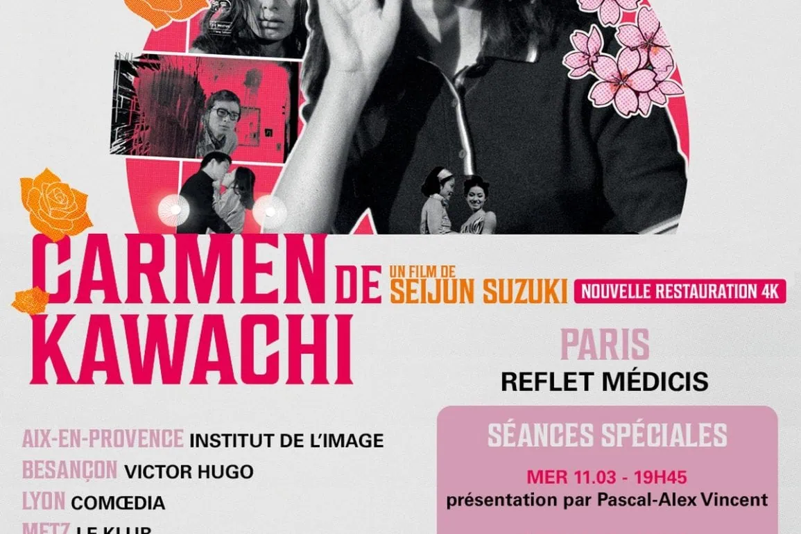 Carmen de Kawachi de Seijun Suzuki : inédit en 4K au cinéma 1 Carmen de Kawachi de Seijun Suzuki : inédit en 4K au cinéma