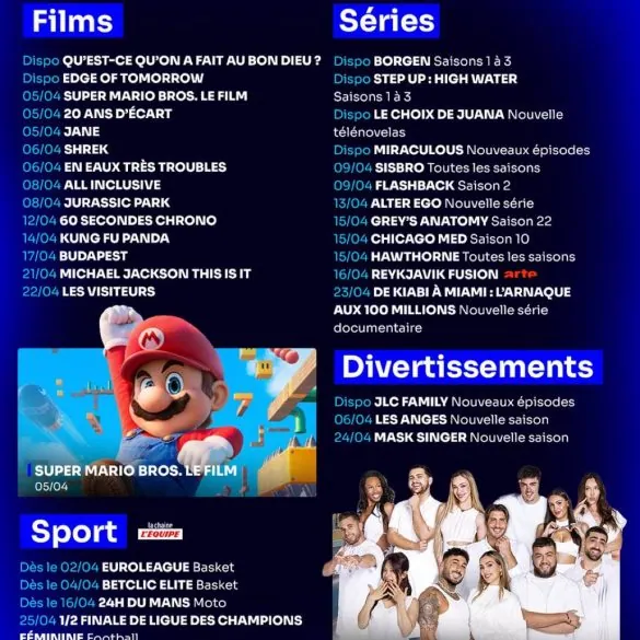 Sorties TF1+ avril 2026 : tous les nouveaux films, séries et divertissements du mois 13 Sorties TF1+ avril 2026 : tous les nouveaux films, séries et divertissements du mois