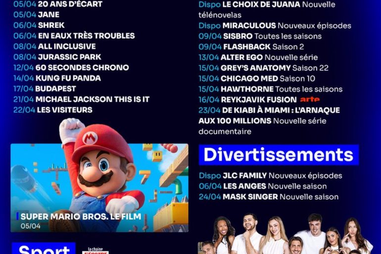Sorties TF1+ avril 2026 : tous les nouveaux films, séries et divertissements du mois 6 Sorties TF1+ avril 2026 : tous les nouveaux films, séries et divertissements du mois
