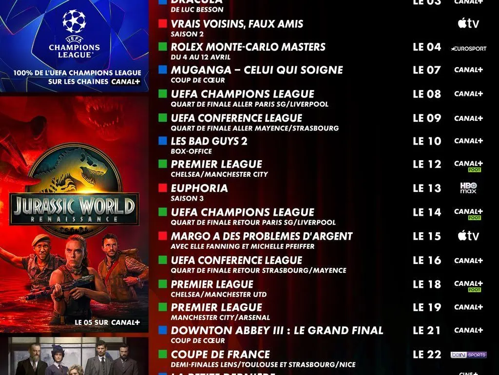 Sorties Canal+ avril 2026 : les films, séries et sport à ne pas rater ce mois-ci 1 Sorties Canal+ avril 2026 : les films, séries et sport à ne pas rater ce mois-ci