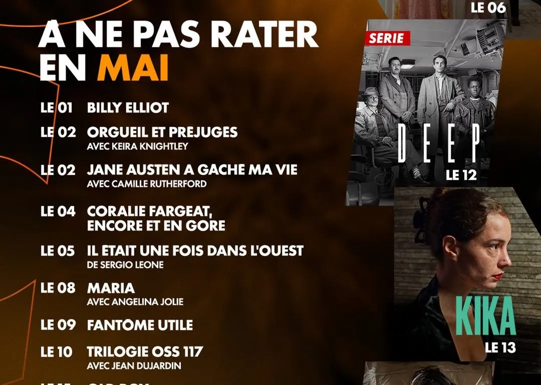 Sorties OCS mai 2026 : Kaamelott Deuxième Volet, God Save The Tuche, Maria et plus 1 Sorties OCS mai 2026 : Kaamelott Deuxième Volet, God Save The Tuche, Maria et plus