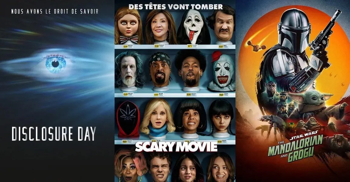 Sorties VOD US : Disclosure Day et 4 nouveautés dès le 19 juillet 2026 1 Nouveautés VOD US July 2026 : Disclosure Day – Scary Movie – The Mandalorian and Grogu