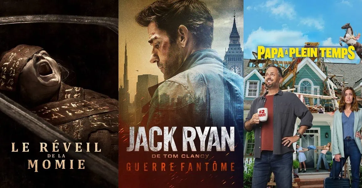 VOD en France : 10 nouveaux films disponibles dès la semaine du 14 août 2026 1 Nouveautés VOD FR : Le Réveil de la Momie – Jack Ryan de Tom Clancy : Guerre Fantôme – Papa à plein temps