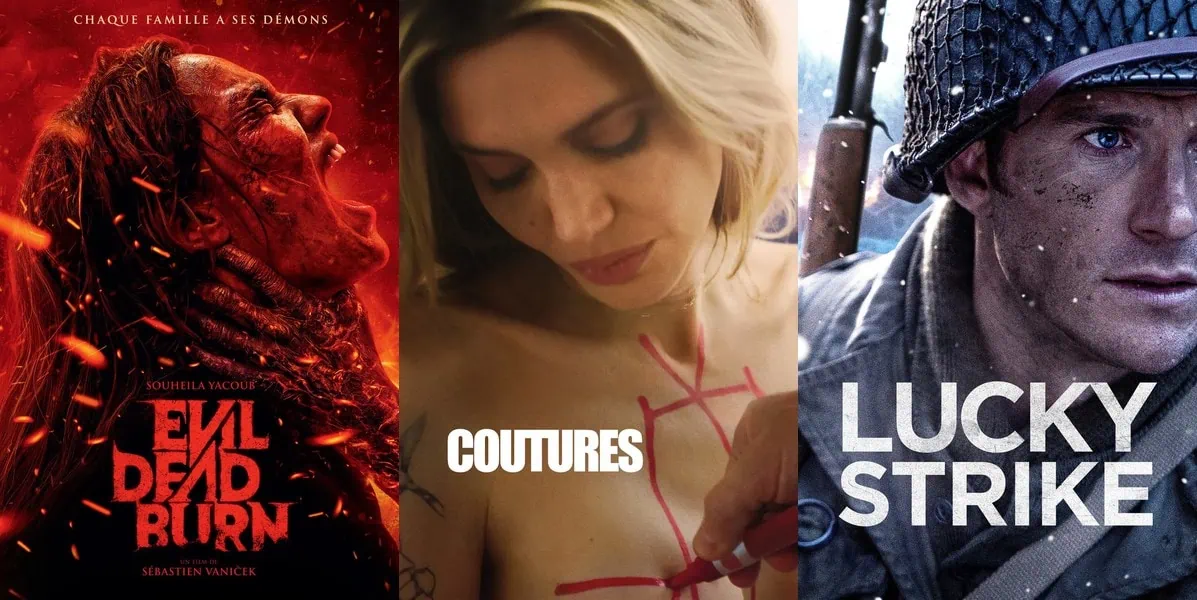 Sorties VOD : Evil Dead Burn et Coutures, semaine du 2 août 2026 2 Nouveautés VOD US August 2026 : Evil Dead Burn – Coutures – Lucky Strike