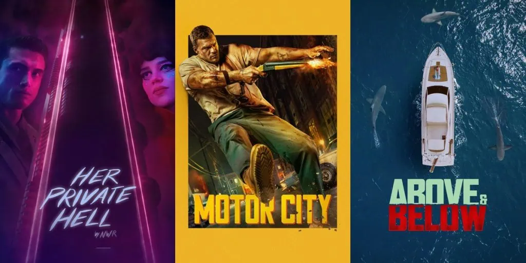 Sorties VOD au USA semaine du 23 août 2026 : 7 nouveaux films 3 Nouveautés VOD US August 2026 : Her Private Hell – Motor City – Above & Below