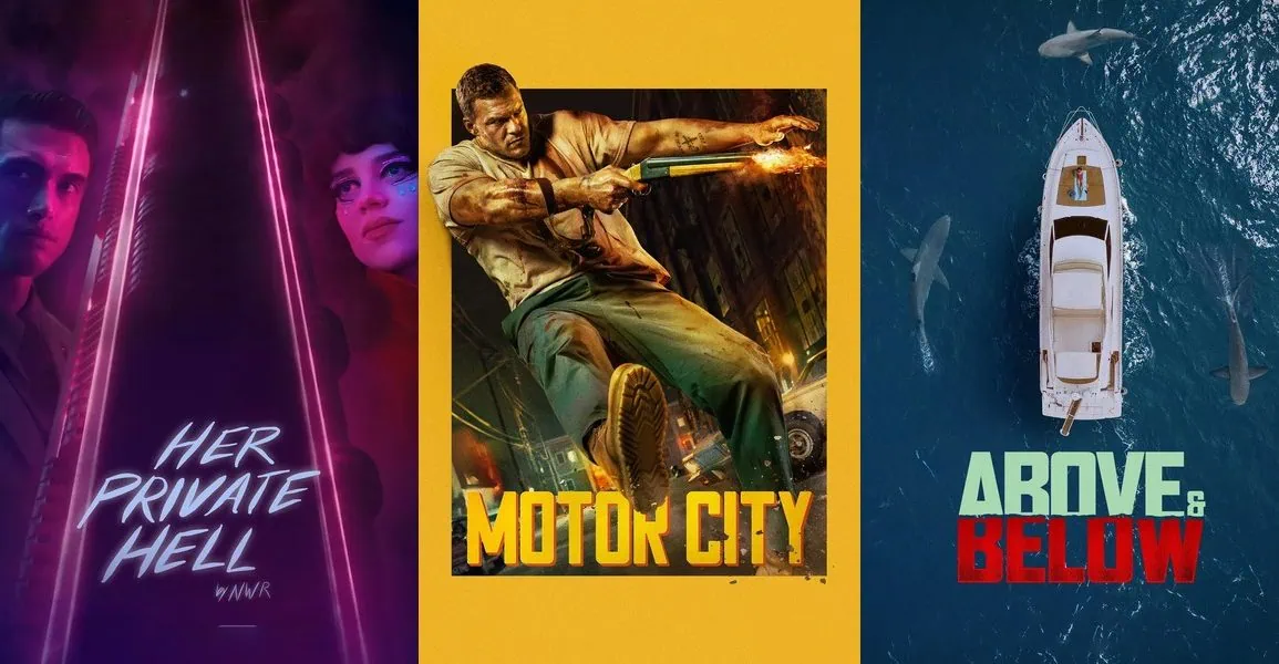 Sorties VOD au USA semaine du 23 août 2026 : 7 nouveaux films 1 Nouveautés VOD US August 2026 : Her Private Hell – Motor City – Above & Below