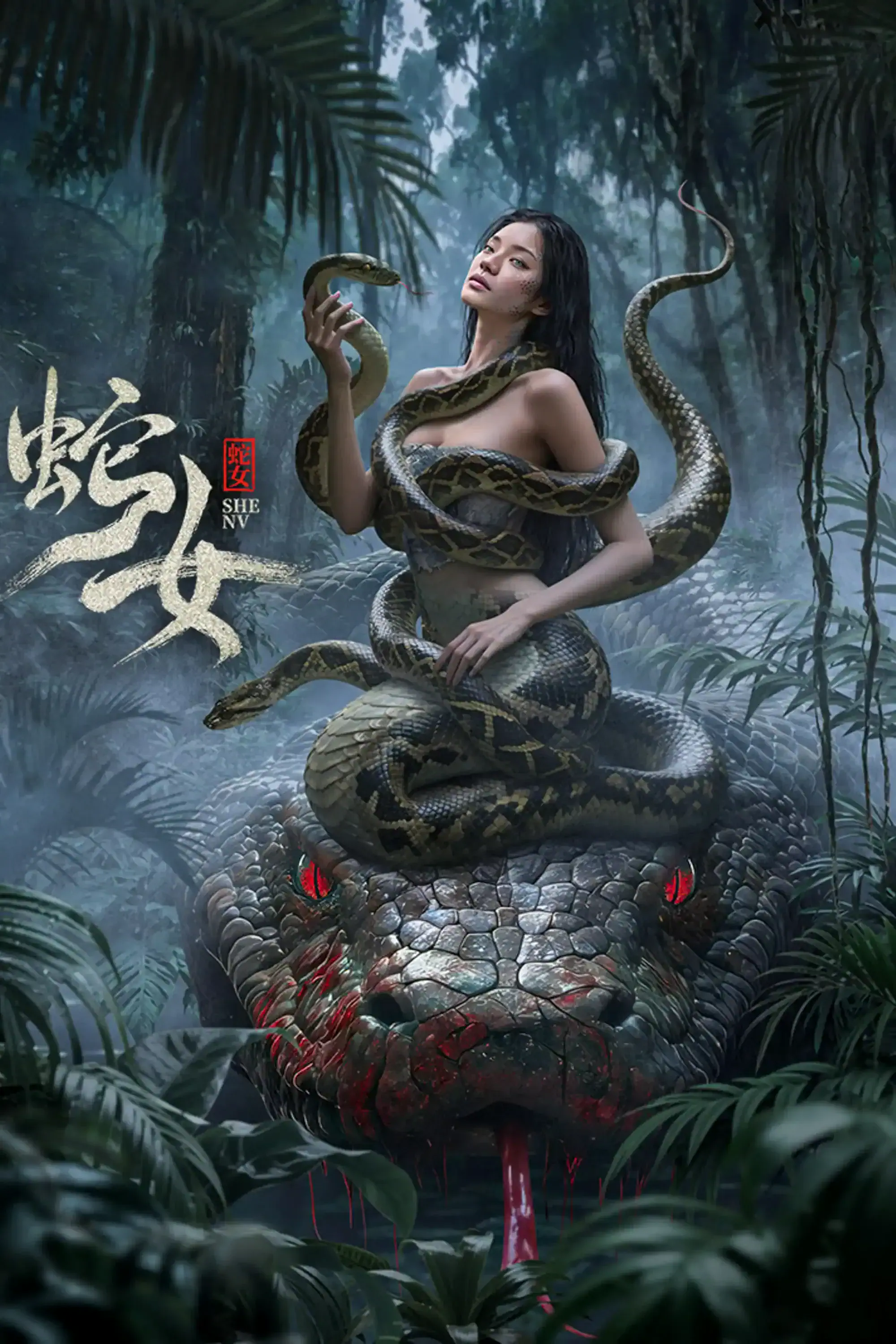 Bande annonce de Snake : une traque sanglante au cœur de la jungle 4 Scu00e8ne du film u86c7u5973