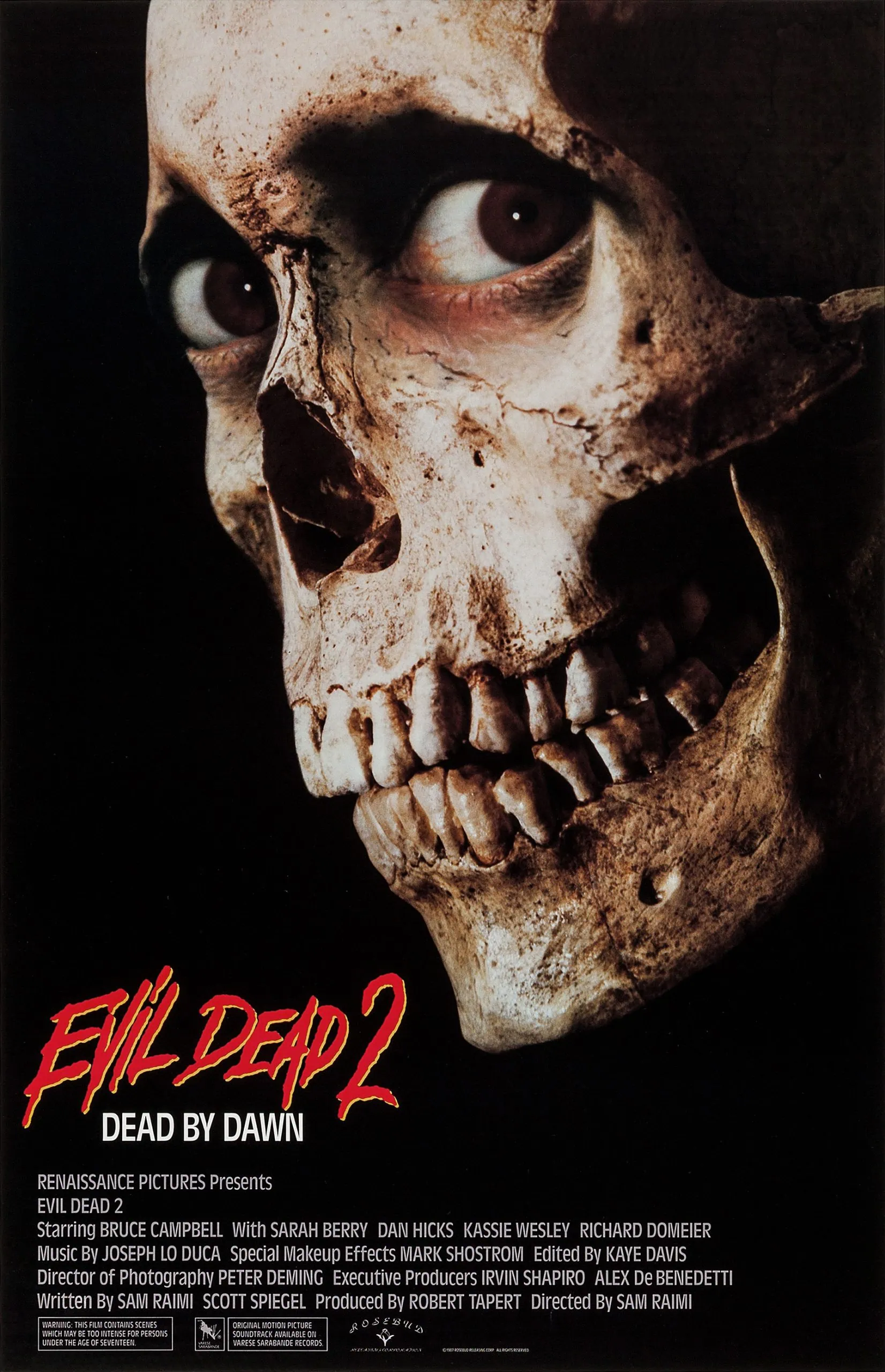 Critique de Evil Dead 2 5 Affiche officielle du film Evil Dead 2