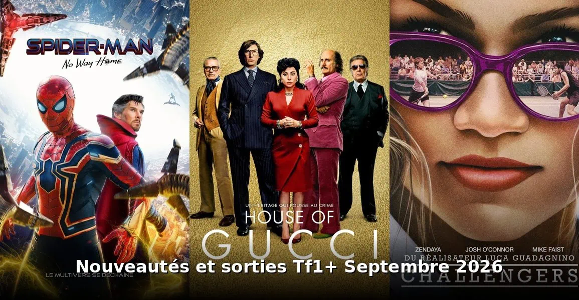 Nouveautés et sorties TF1+ septembre 2026 : tous les films et séries du mois 1 Nouveautes et sorties TF1+ septembre 2026