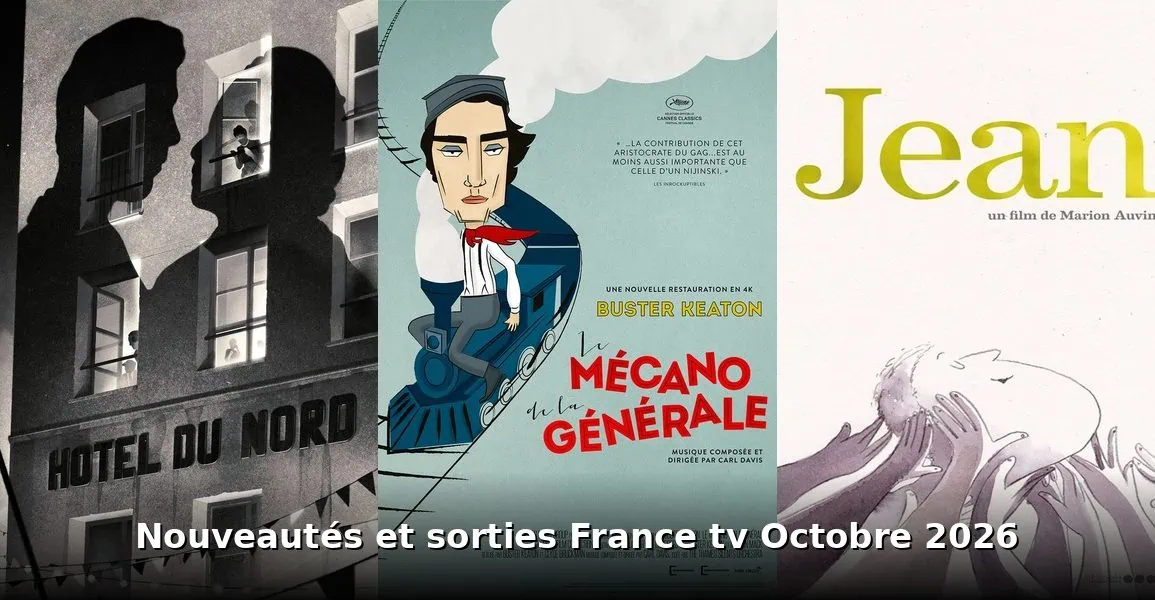 Nouveautés et sorties France TV octobre 2026 : tous les films et séries du mois