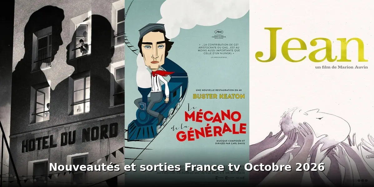 Nouveautés et sorties France TV octobre 2026 : tous les films et séries du mois